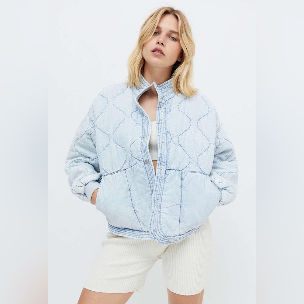BLANK NYC Quilted Bomber Jacket
